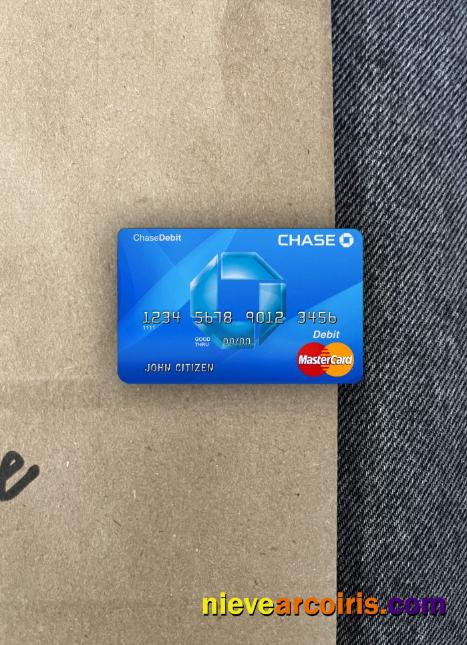 USA Chase bank MasterCard Debit photolook